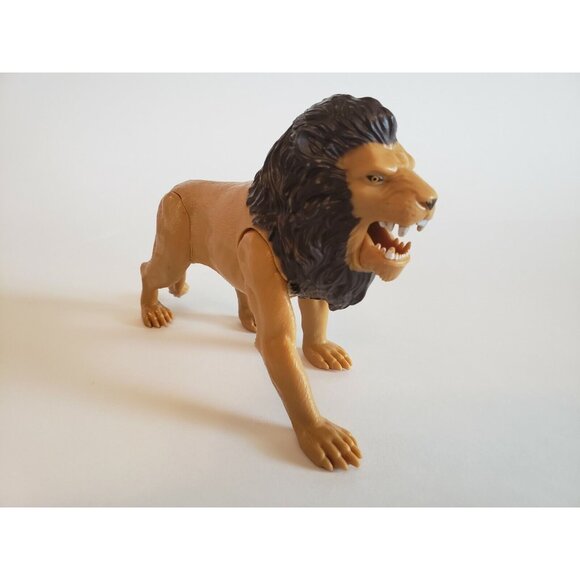Lion toy, king of the Jungle Adjustable  Figure 6" x 5 in. W/ Retractable Mouth - Picture 9 of 12
